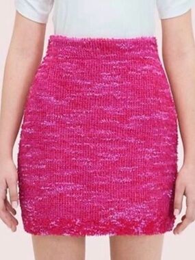 kate spade Hot Pink Tweed Mini Skirt